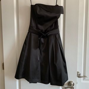 Strapless little black dress